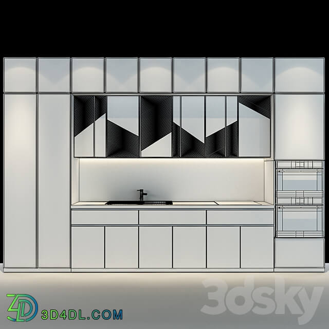 Kitchen set 72 Kitchen 3D Models 3DSKY