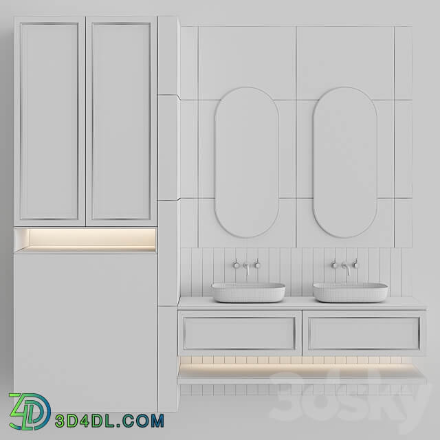 Bathroom Set BS35 3D Models 3DSKY