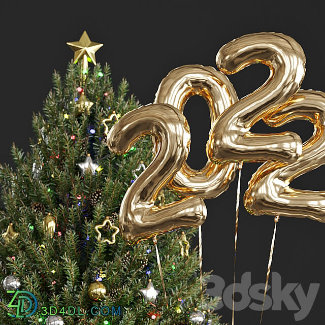 Christmas tree 3D Models 3DSKY