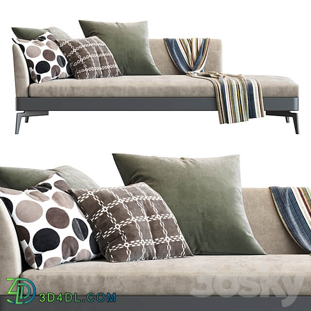 Feel Good Chaiselongue Flexform 3D Models 3DSKY