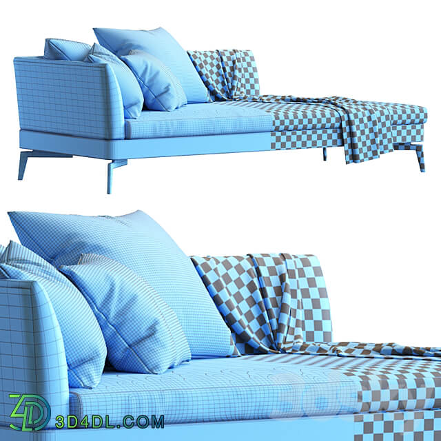 Feel Good Chaiselongue Flexform 3D Models 3DSKY