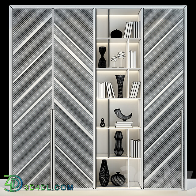 Furniture Composition 76 Wardrobe Display cabinets 3D Models 3DSKY