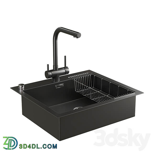 Sink with mixer 3D Models 3DSKY