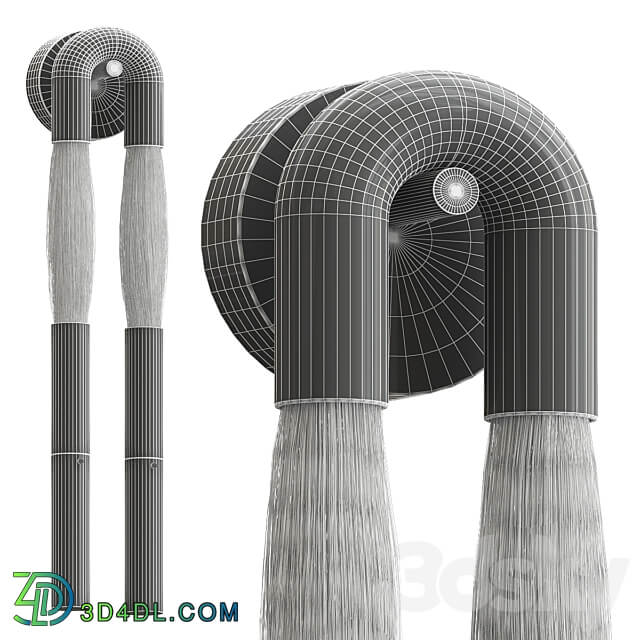 Apparatus Horsehair Wall Lamp 3D Models 3DSKY