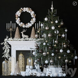 Christmas Tree 10. Vray 3D Models 3DSKY 