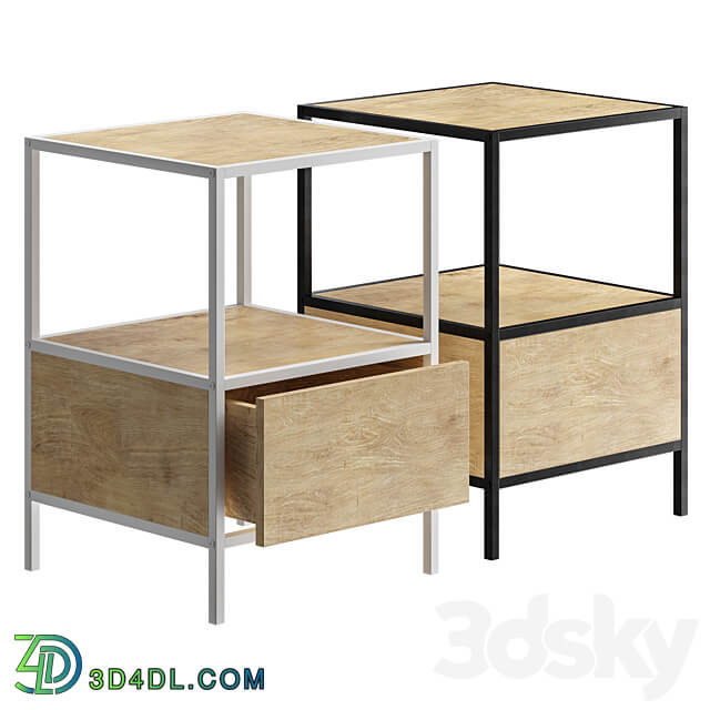 Trappedal Jysk Nightstand Sideboard Chest of drawer 3D Models 3DSKY