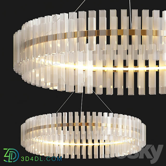 Phoebe Round LED Crystal Chandelier Pendant light 3D Models 3DSKY