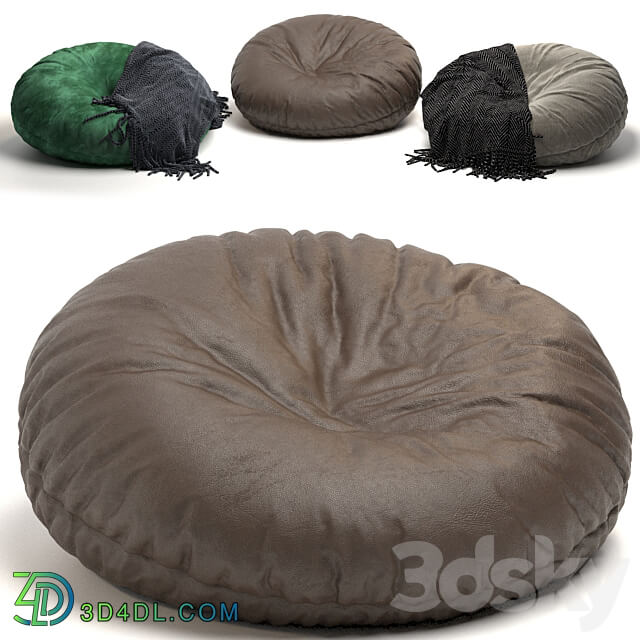 Set of poufs 3D Models 3DSKY