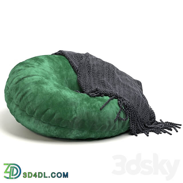 Set of poufs 3D Models 3DSKY