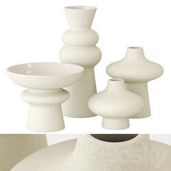 Set of vases H M 3D Models 