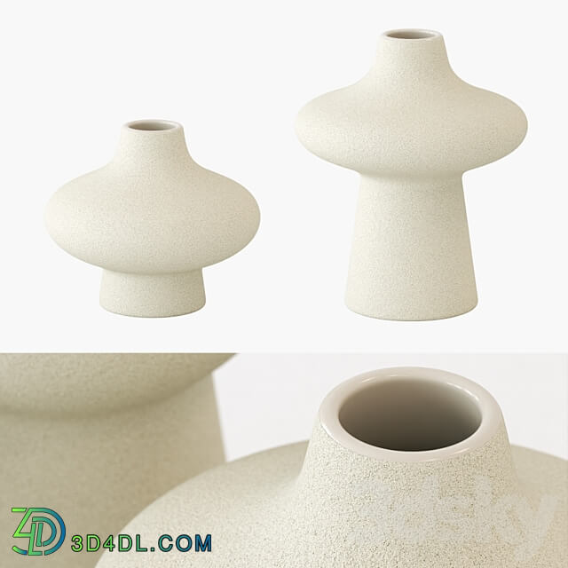 Set of vases H M 3D Models