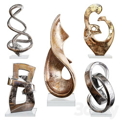 Abstract statuettes 01 3D Models 3DSKY 