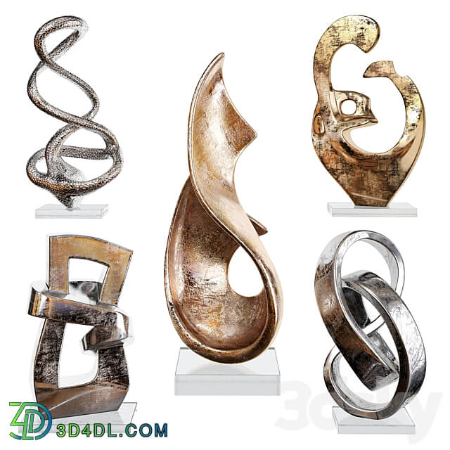 Abstract statuettes 01 3D Models 3DSKY