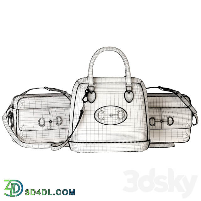 Gucci set bags 3 Other decorative objects 3D Models 3DSKY