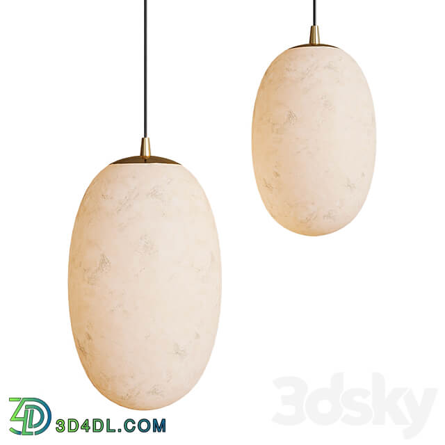 Pendant lamp with ball shade LOU Chandelier Pendant light 3D Models 3DSKY