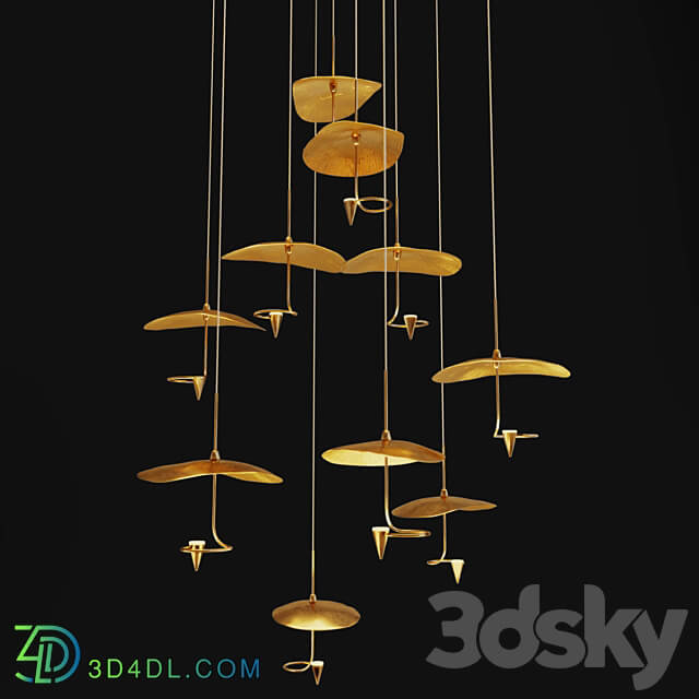 Alda Chandelier 10 Pendant light 3D Models 3DSKY