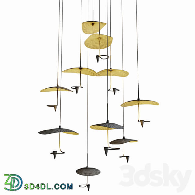 Alda Chandelier 10 Pendant light 3D Models 3DSKY