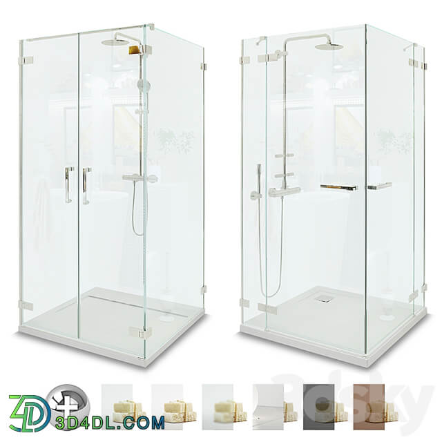 SHOWER CABINS Radaway Pendulum set 1 3D Models 3DSKY