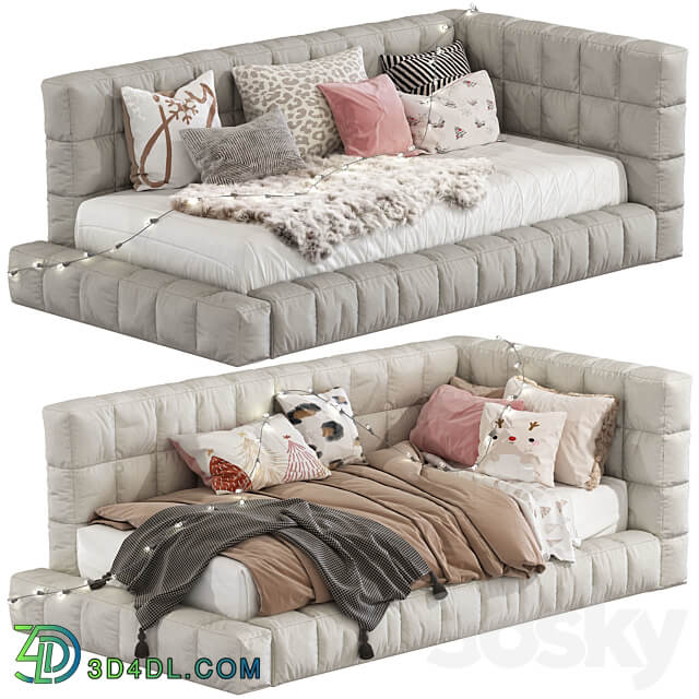 Bed Baldwin Lounge Corner Upholstered Bed 220 3D Models 3DSKY