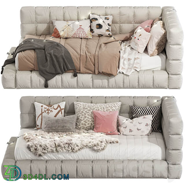 Bed Baldwin Lounge Corner Upholstered Bed 220 3D Models 3DSKY