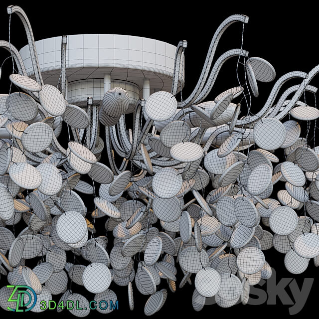 Ceiling lamp Divinare Spumante 7288 26 PL 8 Ceiling lamp 3D Models 3DSKY