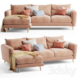 Squishmeister sofa chaise 3D Models 3DSKY 