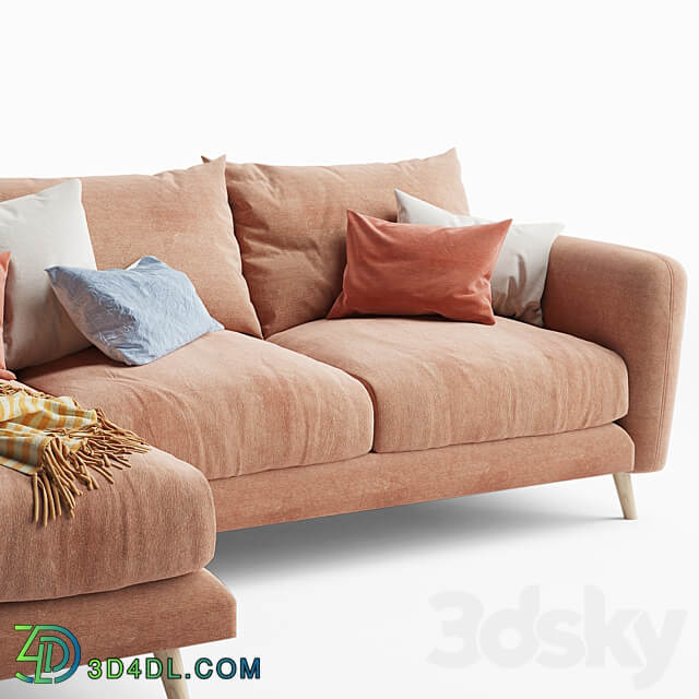 Squishmeister sofa chaise 3D Models 3DSKY