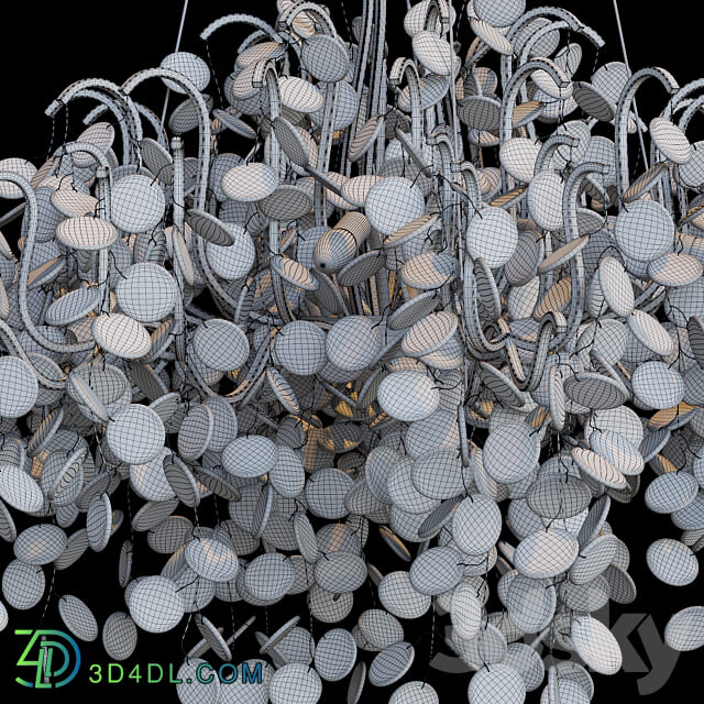Hanging chandelier Crystal Lux Tenerife TENERIFE SP9 Pendant light 3D Models 3DSKY