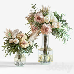 Flower Set 014 Dahlia 3D Models 3DSKY 