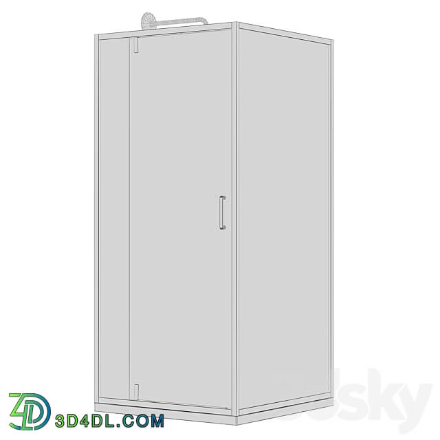 Shower cabin Niagara Nova 120x90 120x80 90x90cm 3D Models 3DSKY