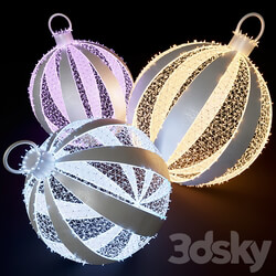 Christmas balls from garlands 3D Models 3DSKY 