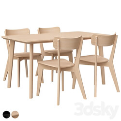 Lisabo set ikea Table Chair 3D Models 3DSKY 