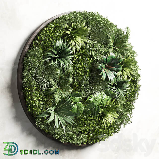 Circular Fitowall Standing Garden Vertical Garden from Indoor and Outdoor Plants Collection 13t collections Fitowall 3D Models