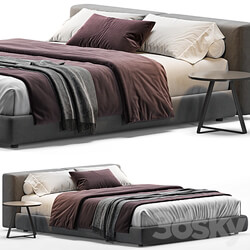 Superoblong Queen Bed By Cappellini Bed 3D Models 