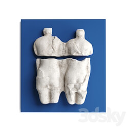 Abstract torso wall panel 3D Models 3DSKY 