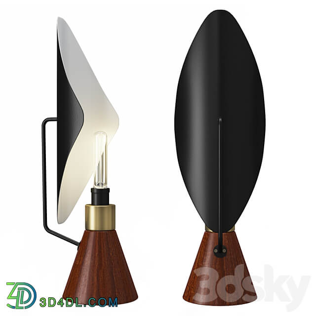 Mid Century Modern Table Lamp 3D Models