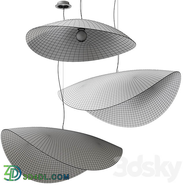 SILVER 95 96 pendant lamp by Gervasoni Pendant light 3D Models