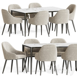 Dining Set 66 Table Chair 3D Models 