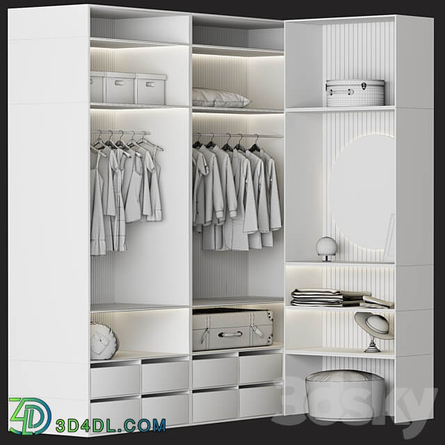 Wardrobe No 04 Wardrobe Display cabinets 3D Models