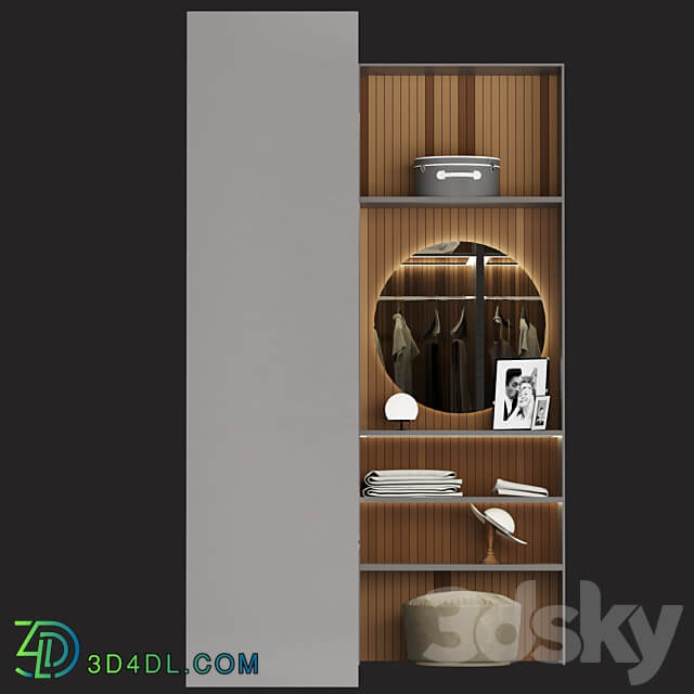 Wardrobe No 04 Wardrobe Display cabinets 3D Models