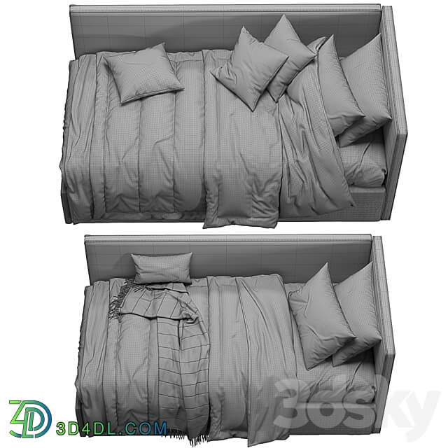 Berto corner bed 3D Models