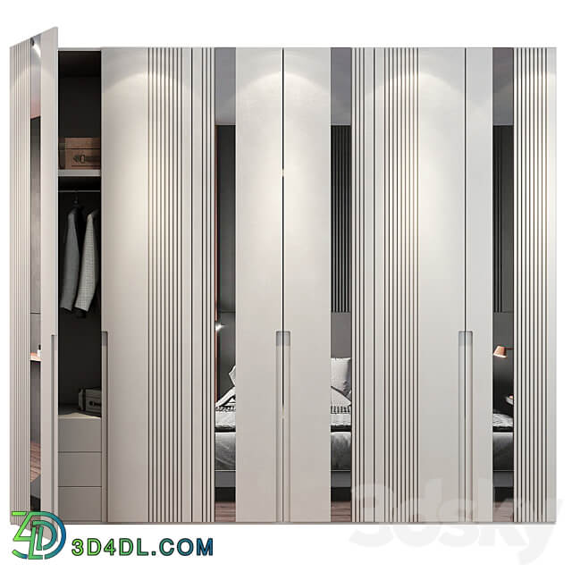 Wardrobe 77 Wardrobe Display cabinets 3D Models