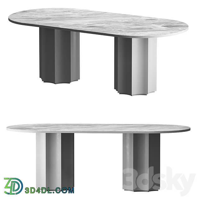 dining table Lunar mia casa 3D Models