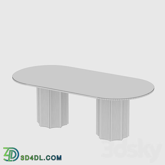 dining table Lunar mia casa 3D Models