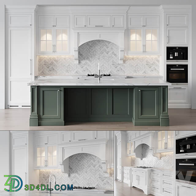 Classic kitchen 6 Kitchen 3D Models