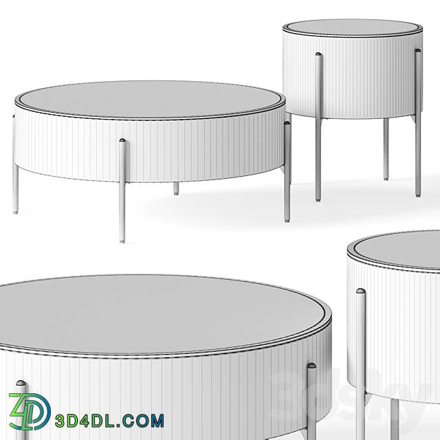 Burke Decor Jase Coffee Tables 3D Models