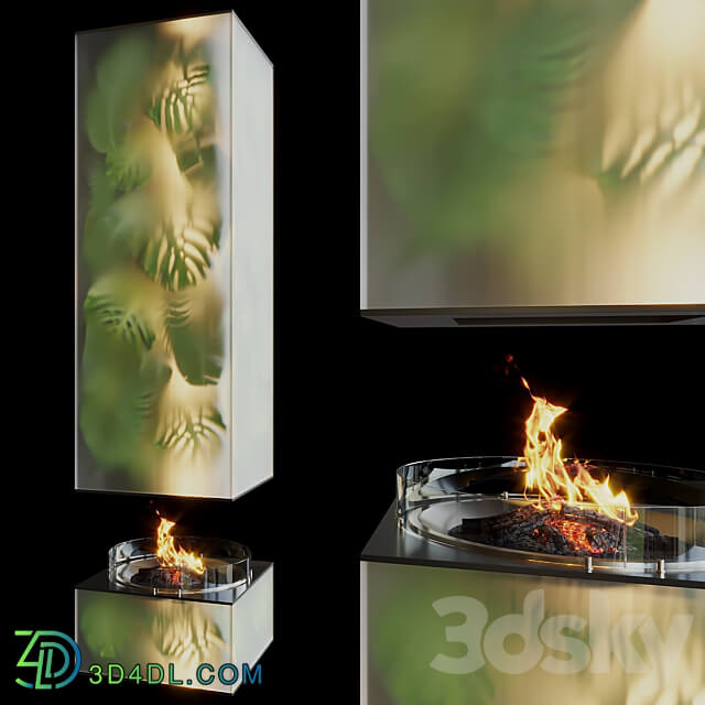 Fito fireplace Greenbox Vargov Design Fitowall 3D Models