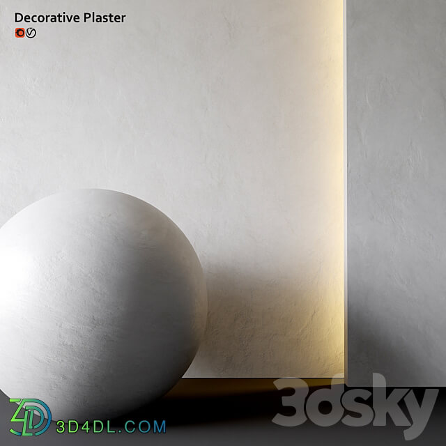 Decorative plaster 3D Models