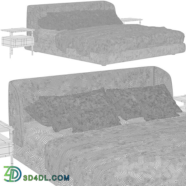 Bed MisuraEmme Virgin Bed 3D Models