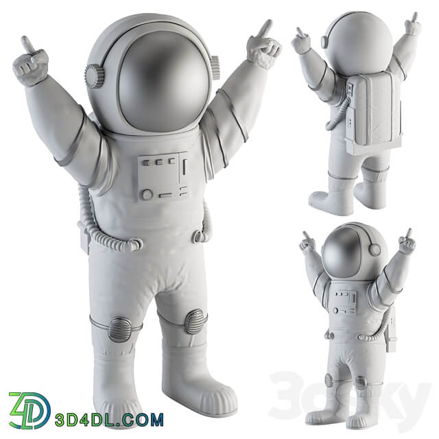 Space man sculpture 3D Models